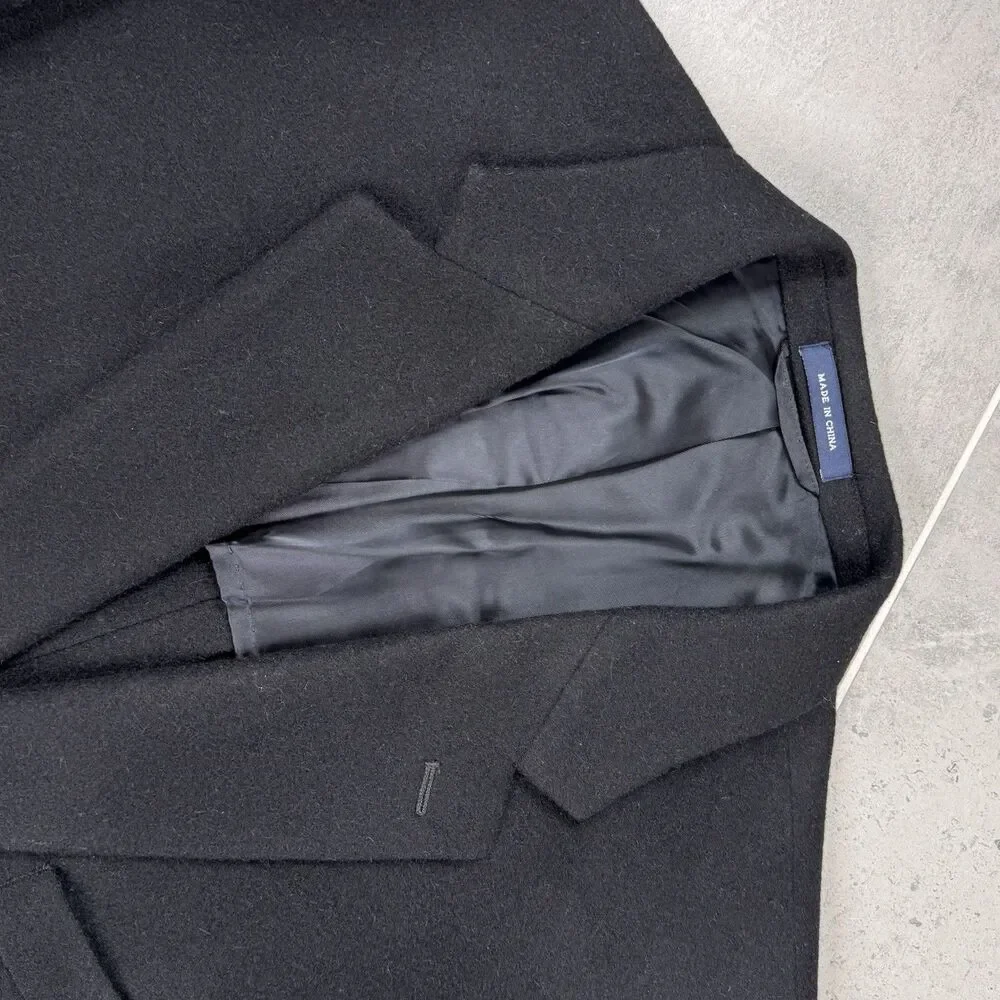 Ralph Lauren Loro Piana Camel Hair Blazer Black 46R Sport Coat